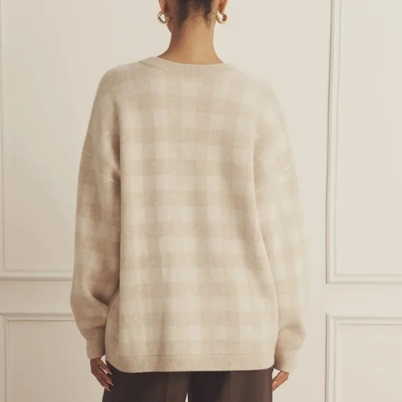 *SOLD* NAADAM Luxe cashmere Novelty crewneck - Picture 3 of 4